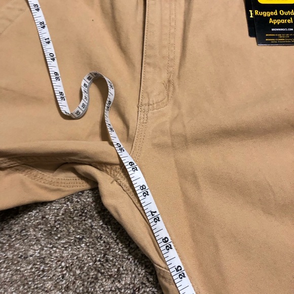 NWT Browning Rugged Outdoor Apparel Tan Pants Hunting Work Casual 32x29. - Picture 7 of 7